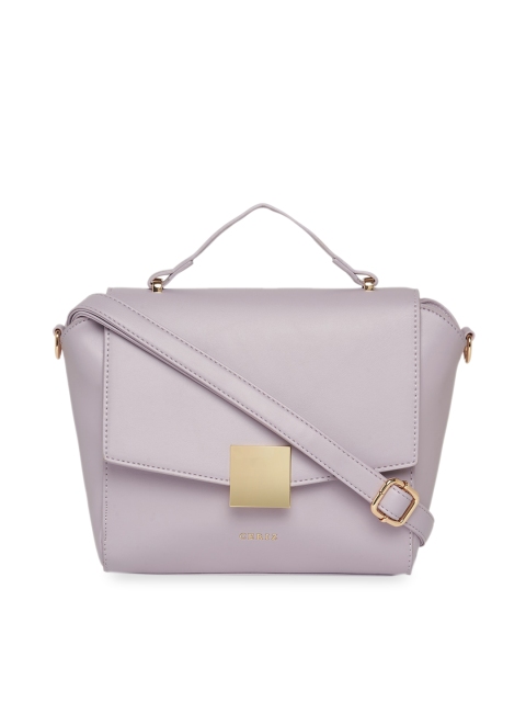 

CERIZ Pink PU Structured Sling Bag with Tasselled