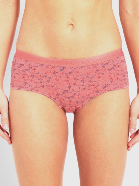 

Jockey Women Coral Printed Cotton Mid-Rise Bikini Briefs UL52-0105-PRDML