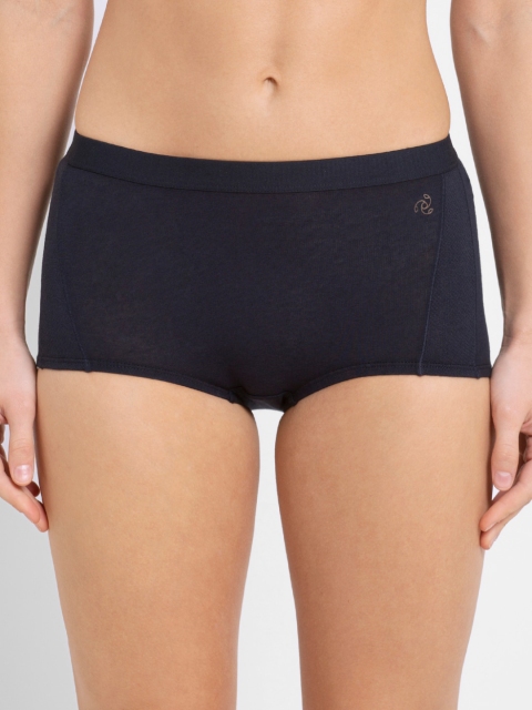 

Jockey Women Navy Blue Solid Boy Short Briefs 1383-0105-NVBLZ