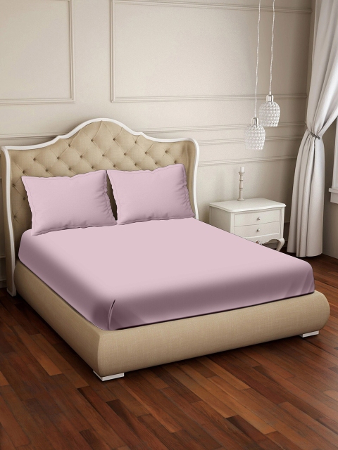 

BELLA CASA Lavender 400 TC King Bedsheet with 2 Pillow Covers