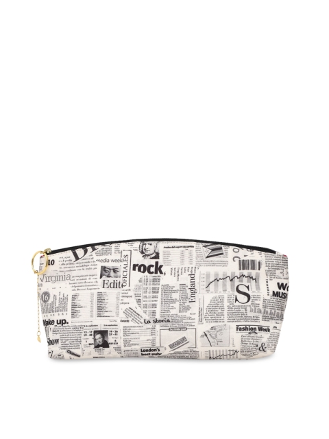 

FOREVER 21 Beige Printed Travel Pouch