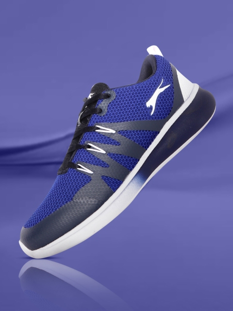 

Slazenger Men Blue Woven Design Running Shoes
