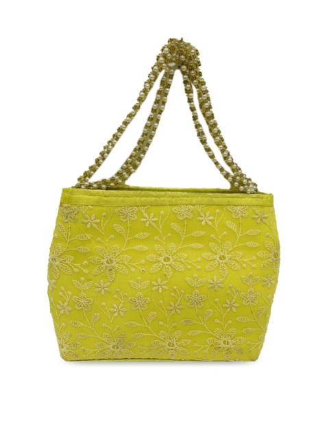 

LELYS Yellow Structured Shoulder Bag