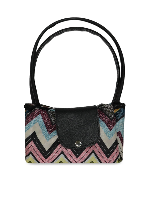 

LELYS Multicoloured Geometric Printed Shopper Sling Bag, Multi