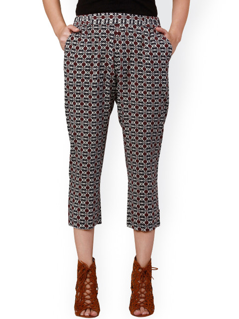 

Oxolloxo Black & Brown Printed Trousers
