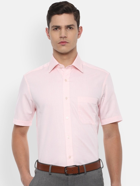 

Louis Philippe Men Pink Regular Fit Pure Cotton Formal Shirt