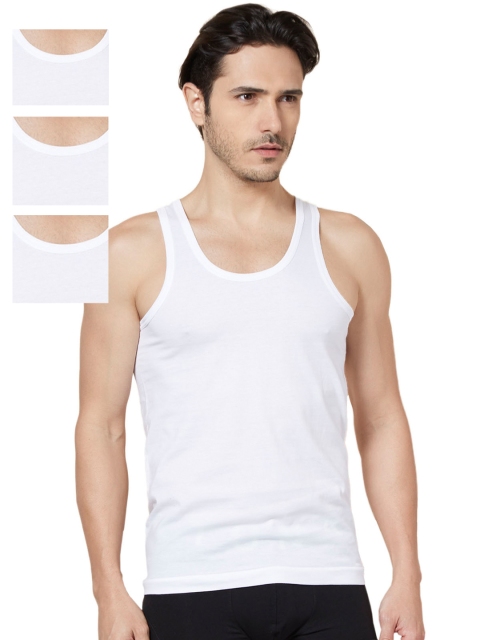 

Tuna London White Pack of 4 Innerwear Vests 1010