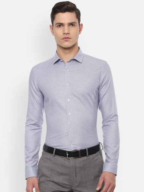 

Louis Philippe Men Blue Slim Fit Cotton Formal Shirt