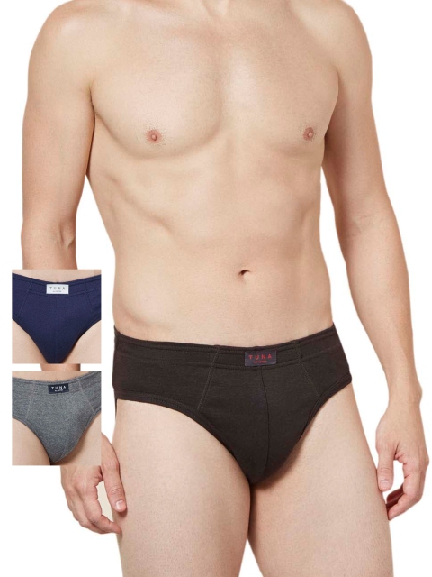 

Tuna London Men Pack of 3 Briefs BTM22BRMENY, Black