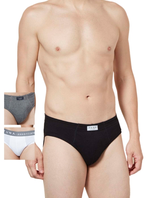 

Tuna London Men Pack of 3 Briefs BTM22WHBLGRM, White