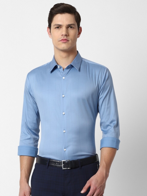 

Louis Philippe Sport Men Blue Slim Fit Checked Casual Shirt
