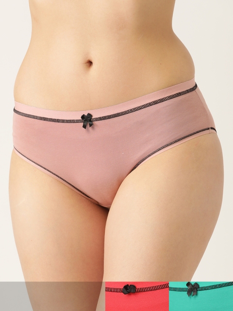 

DressBerry Women Set of 3 Assorted Cotton Hipster Briefs DB-BRF-3PP-NEWCOTTON-021U
