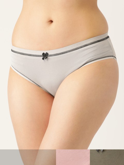 

DressBerry Women Set of 3 Assorted Cotton Hipster Briefs DB-BRF-3PP-NEWCOTTON-022V