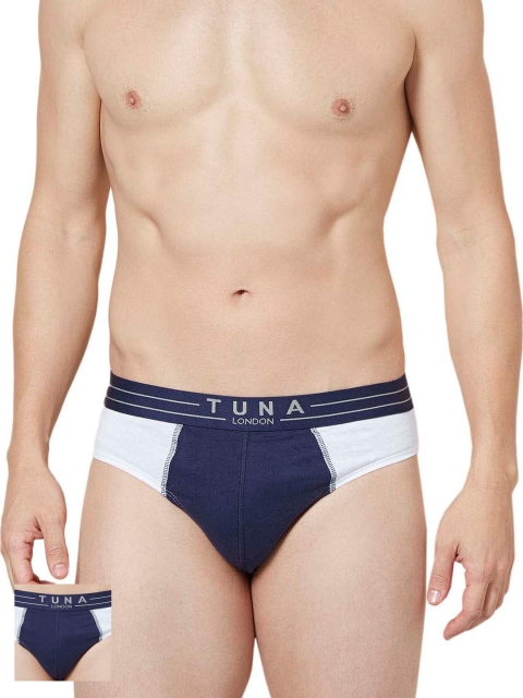 

Tuna London Men White Pack of 2 Briefs BTM55
