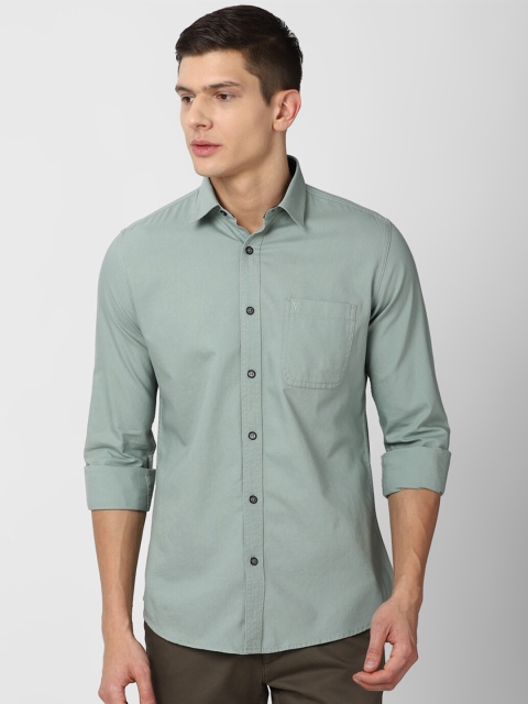 

Van Heusen Sport Men Mint Green Slim Fit Pure Cotton Casual Shirt