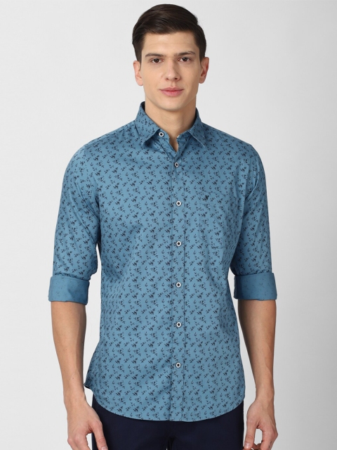 

Van Heusen Sport Men Blue Slim Fit Floral Printed Casual Shirt