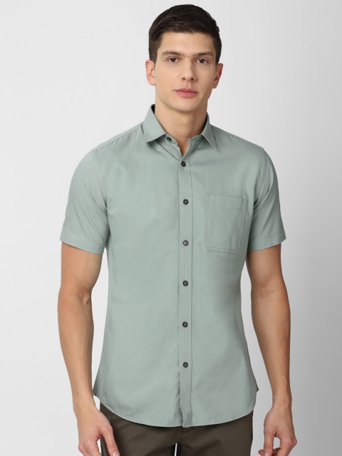 

Van Heusen Sport Men Green Slim Fit Pure Cotton Casual Shirt