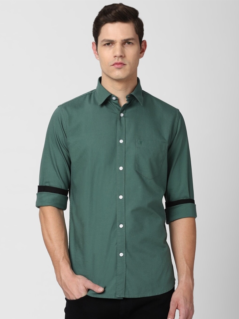 

Van Heusen Sport Men Green Slim Fit Cotton Casual Shirt