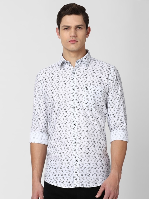 

Van Heusen Sport Men White Slim Fit Printed Casual Shirt