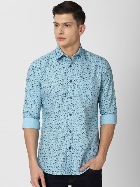 

Van Heusen Sport Men Blue Micro Ditsy Printed Slim Fit Cotton Casual Shirt