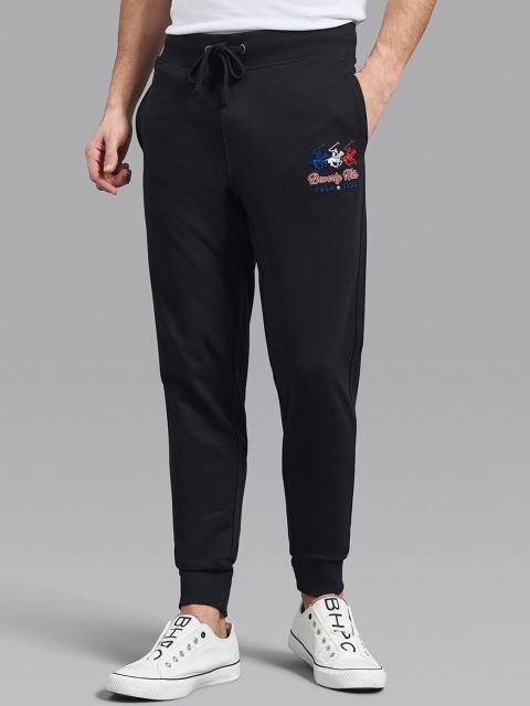 

Beverly Hills Polo Club Men Black Solid Cotton Joggers
