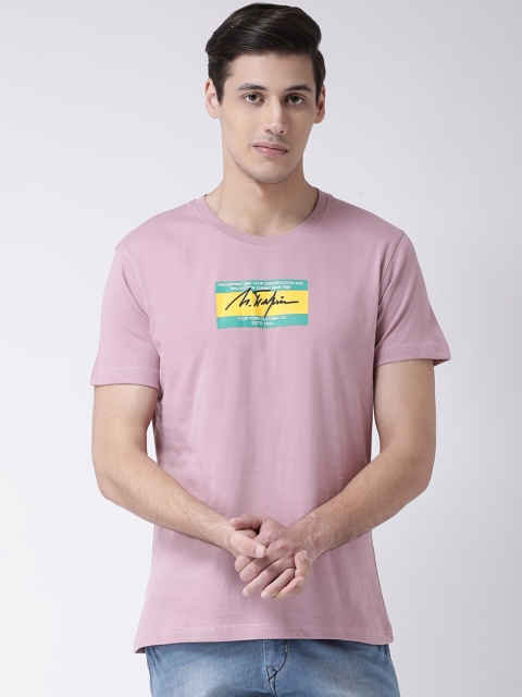 

Club York Men Mauve Typography Printed T-shirt