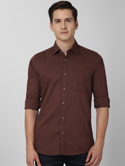 

Peter England Casuals Men Brown Slim Fit Cotton Casual Shirt
