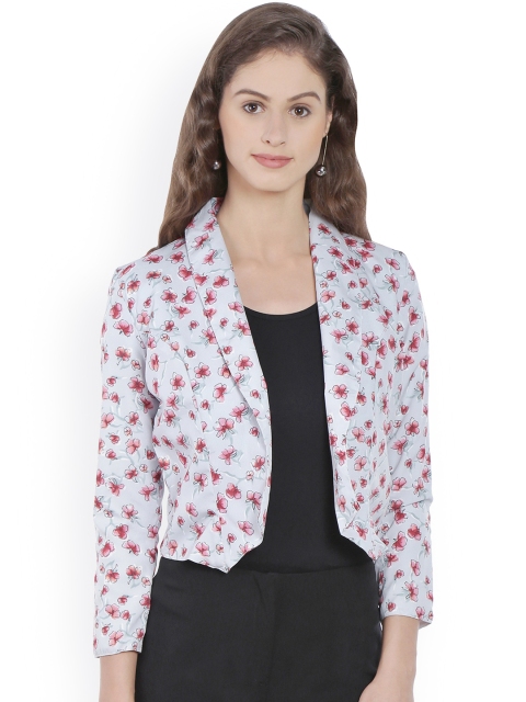 

Bombay High Grey Floral Print Crop Jacket