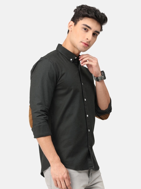 

Snitch Men Olive Green Slim Fit Casual Shirt