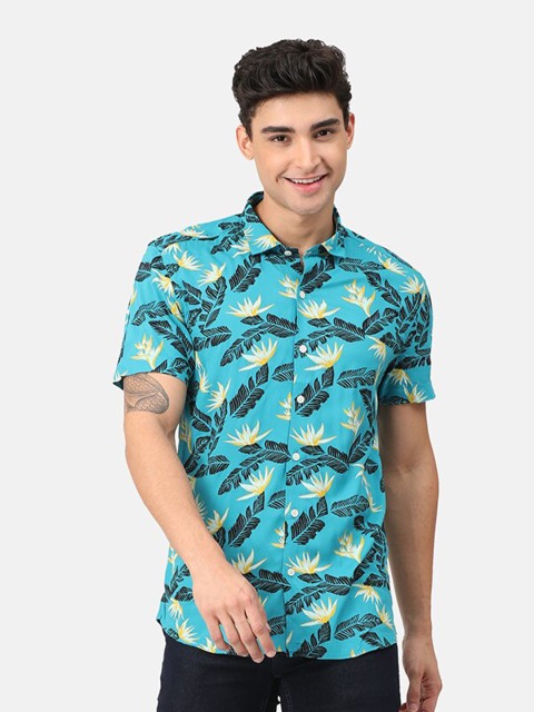 

Snitch Men Blue Slim Fit Casual Shirt