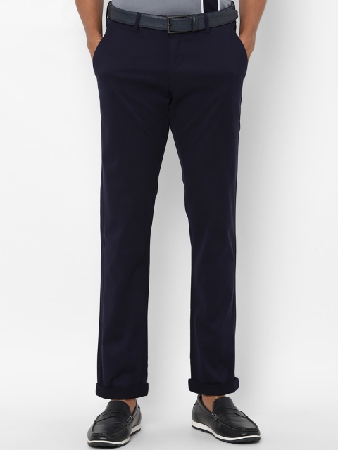 

Allen Solly Men Navy Blue Slim Fit Casual Trousers