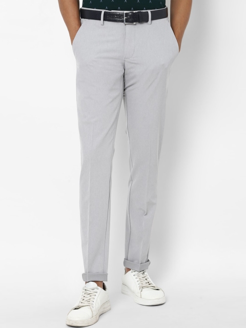 

Allen Solly Men Grey Solid Slim Fit Chinos