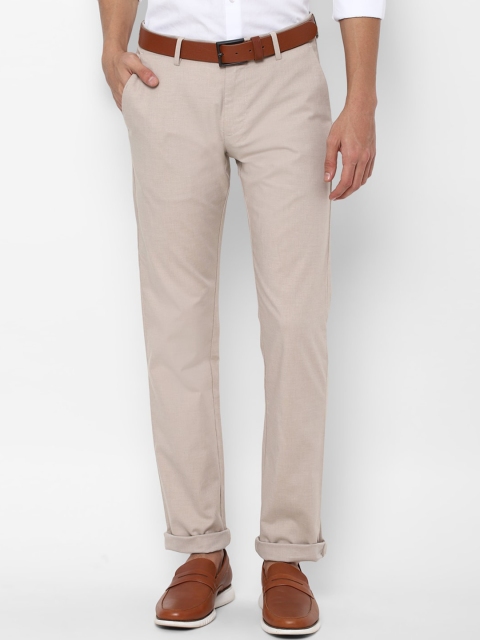 

Allen Solly Men Beige Slim Fit Casual Trousers