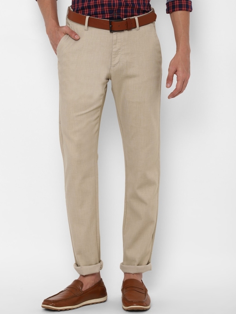 

Allen Solly Men Khaki Slim Fit Casual Trousers