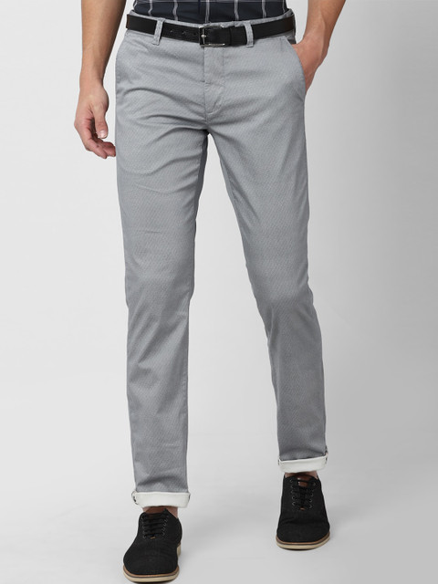 

Van Heusen Sport Men Grey Textured Slim Fit Trouser