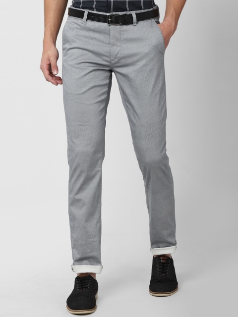 

Van Heusen Sport Men Grey Textured Printed Slim Fit Trousers