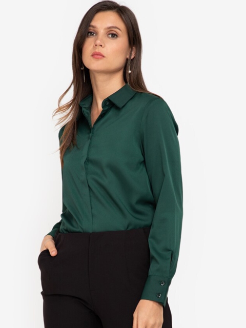 

ZALORA WORK Women Green Shirt