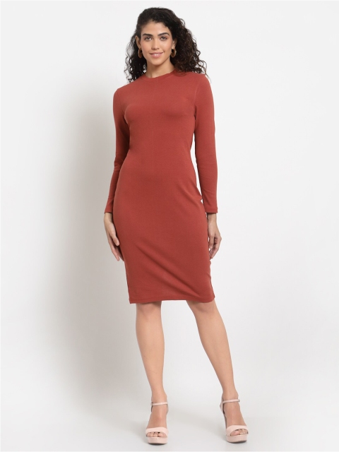 

YOONOY Orange Organic Cotton Sheath Dress