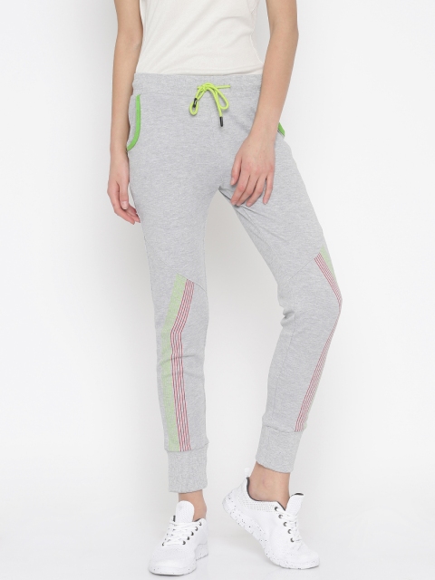 

Proline Active Charcoal Grey Printed Joggers, Grey melange