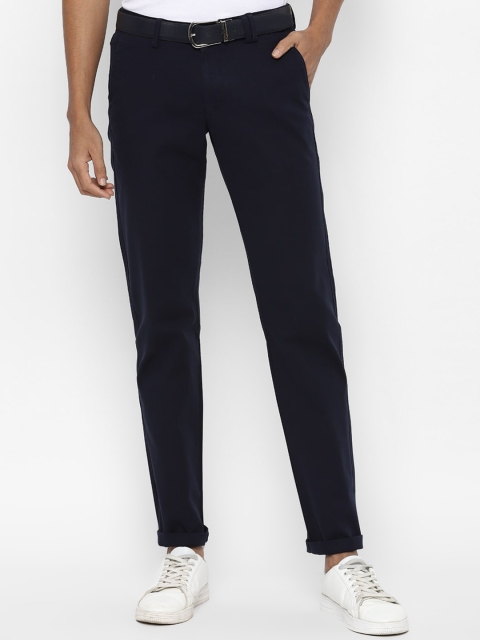 

Allen Solly Men Navy Blue Slim Fit Trousers