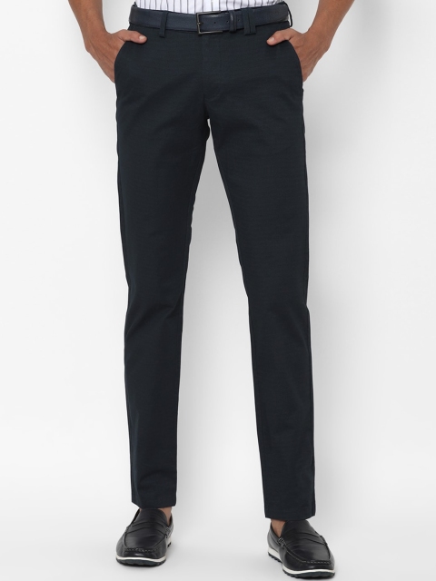 

Allen Solly Men Navy Blue Slim Fit Trousers