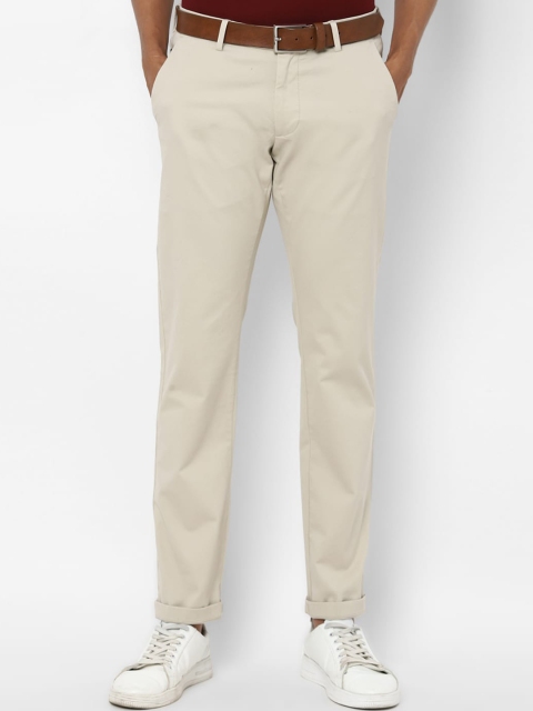 

Allen Solly Men Beige Slim Fit Trousers