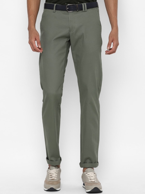 

Allen Solly Men Green Slim Fit Cotton Trousers