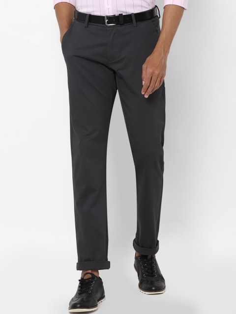 

Allen Solly Men Grey Slim Fit Trousers