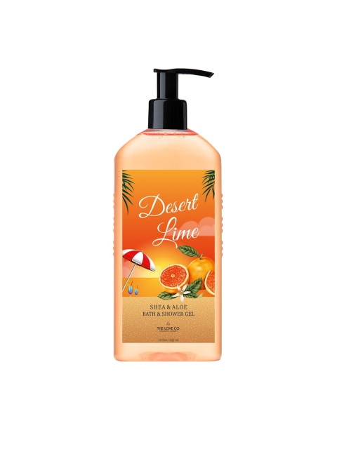 

THE LOVE CO. Desert Lime Shea & Lime Bath & Shower Gel 295ml, Orange