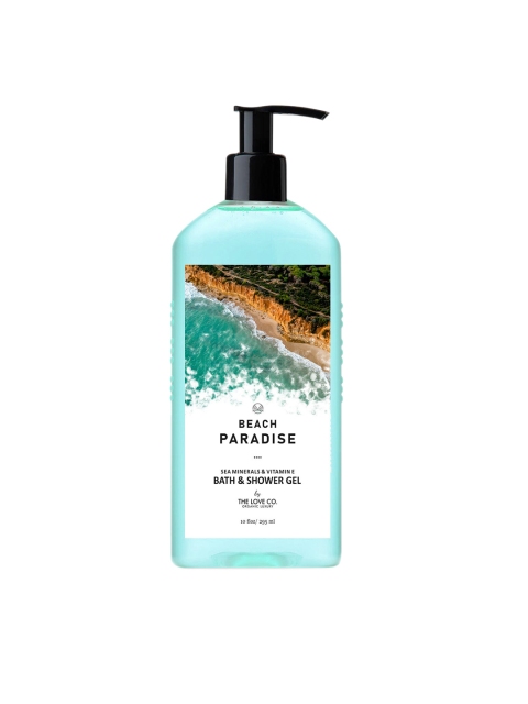 

THE LOVE CO.Luxury Beach Paradise Sea Minerals & Vitamin E Bath & Shower Gel - 295 ml, Turquoise blue