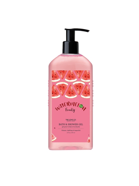 

THE LOVE CO. Watermelon Fruity Body Wash & Shower Gel 295ml, Pink