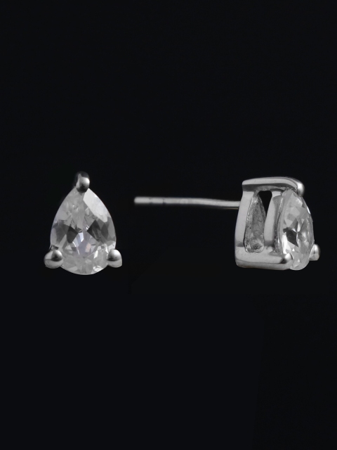 

HIFLYER JEWELS White Contemporary Studs Earrings
