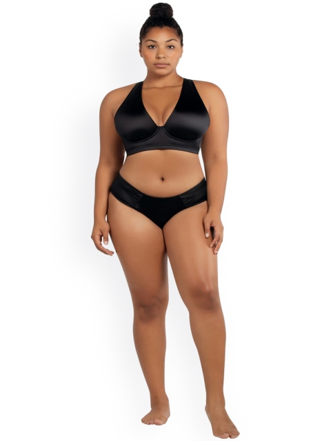 

PARFAIT Women Black Solid Swim Bottom S8143 Black