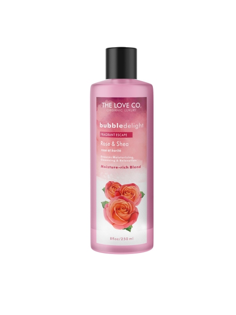 

THE LOVE CO. Luxury Bubble Delight Rose & Shea Body Wash 250ml, White